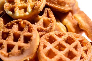 background of biscuit cookies photographed macro
