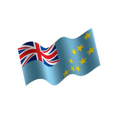 Tuvalu flag, vector illustration