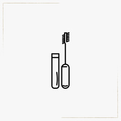 mascara line icon