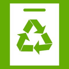 Recycling icon green