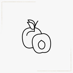 peach line icon