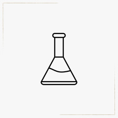 flask line icon