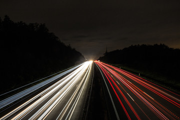 Autobahn Langzeitbelichtung