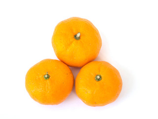 Tangerine, white background