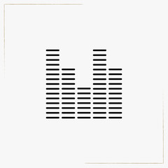 equalizer line icon