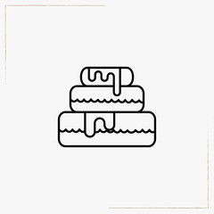 cake line icon