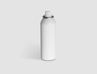 Bomboletta spray neutra in metallo bianco