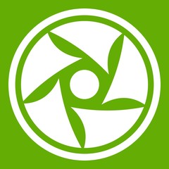 Video lens icon green