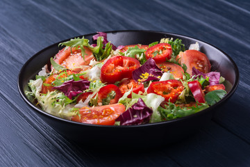 Vegetable salad with spice