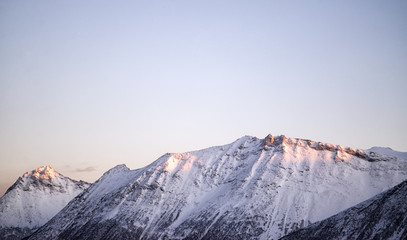 Snow Covered Mountain Top