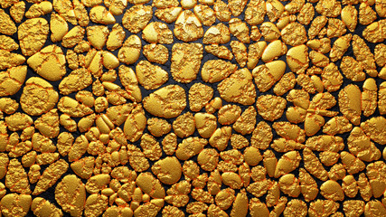 3d illustration of gold sand
