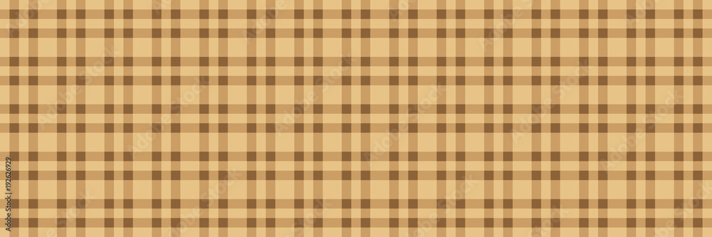Poster horizontal elegant brown tartan pattern for background and design,vector illustration