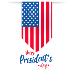 Happy president's day vector background or banner graphic