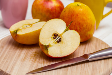 slice of juicy apple