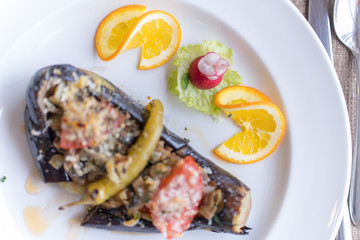 Vegetable meal for vegans, Vegetarians. Healthy food. Diet food gourmet.