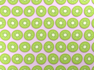 Colorful kiwi food background