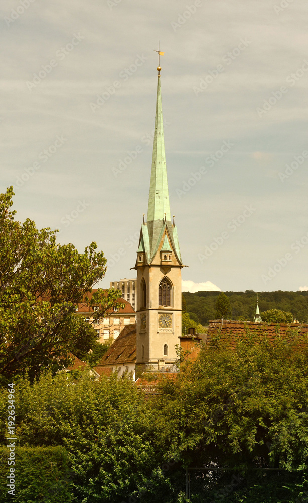 Canvas Prints predigerkirche church,zurich, switzerland