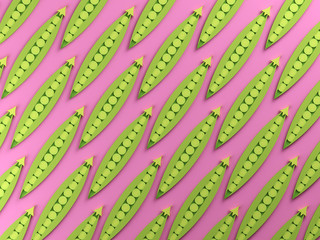 Green beans colorful food background