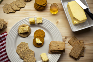 Biscuits, tea and honey for all