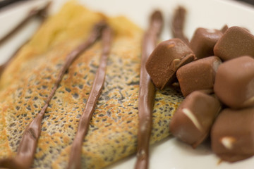Crepe de chocolate