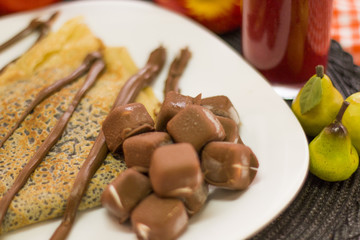 Crepe de chocolate