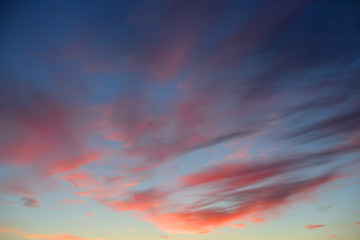 Fototapeta na wymiar Clouds at sunset.