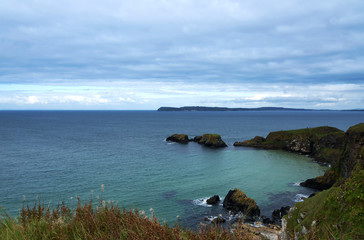 Fototapeta na wymiar Rocky coast in Northern Ireland ( UK )