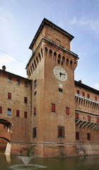 Fototapeta premium Castle of St. Michael - Castello Estense in Ferrara. Italy