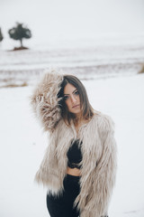 girl snow