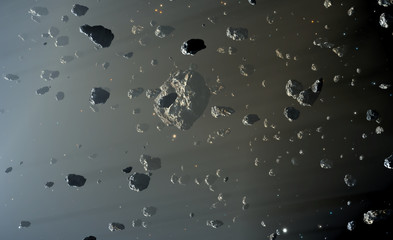 Asteroid Belt. Located between the orbits of Mars and Jupiter © Peter Jurik