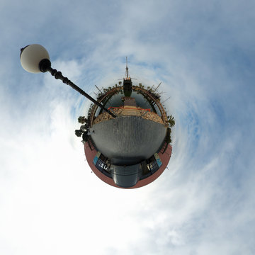Muelle de las Carabelas, La R&aacute;bida, Palos de la Frontera, Huelva. (mini mundo)