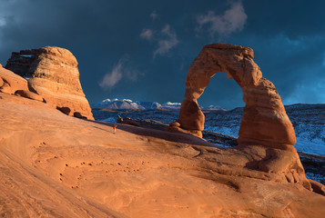Delicate Arch in Winter, Arches National Park, Utah - 192647582