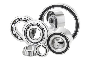 Group bearings and rollers (automobile components) for the engine and chassis suspension