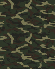 Fototapeta premium Fashionable camouflage pattern, military print .Seamless illustration