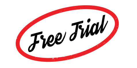 Free Trial rubber stamp. Grunge design with dust scratches. Effects can be easily removed for a clean, crisp look. Color is easily changed.