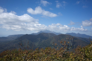 日本の山の風景