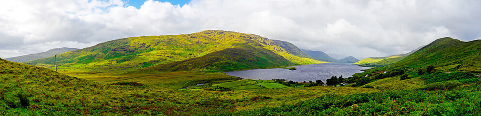 Fototapeta na wymiar Landscape of Lough Mask in Counties Galway and Mayo in Ireland, UK.