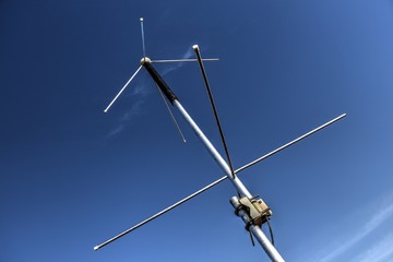 Antenne, Stativ, Turnstile, Wettersatellit, NOAA, Meteor, Empfang, senden, Funk, Feld, Natur, Umwelt, Aussicht, empfangen, Elemente, Wetterbilder © TRFilm