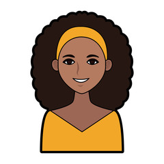 Beautiful woman cartoon icon vector illustration graphic design