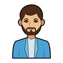 Executive man cartoon icon vector illustration graphic design