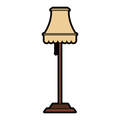 Light lamp isolated icon vector illustration graphic design