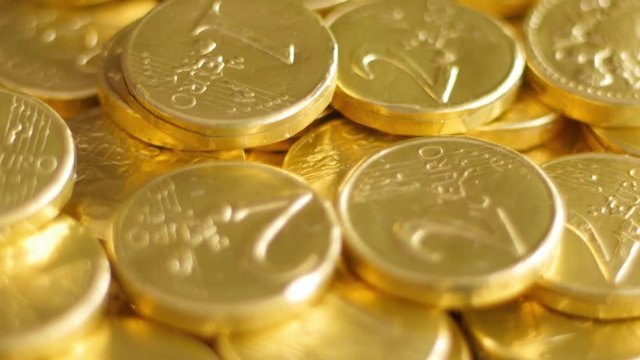 rotating golden coins 