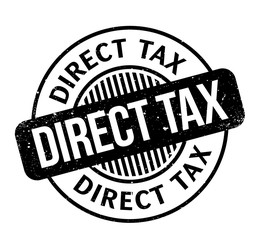 Direct Tax rubber stamp. Grunge design with dust scratches. Effects can be easily removed for a clean, crisp look. Color is easily changed.