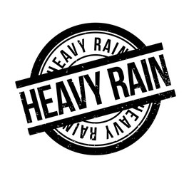 Heavy Rain rubber stamp. Grunge design with dust scratches. Effects can be easily removed for a clean, crisp look. Color is easily changed.