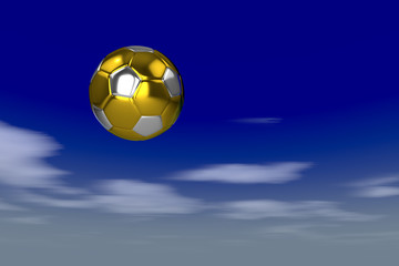 Fototapeta na wymiar speed soccer ball