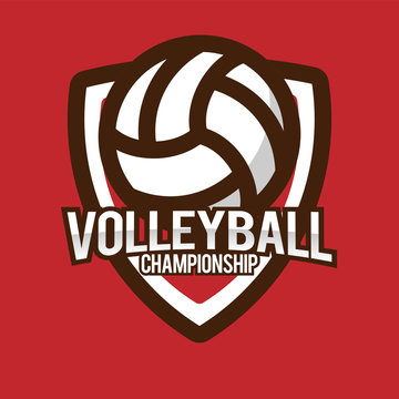 Volleyball Championship Emblem Logo