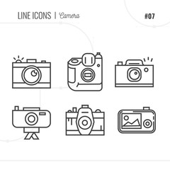 Line Icon of Photo, Isolated Object. Line icons set.