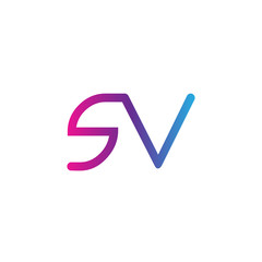 initial letter rounded logo modern, colorful gradient