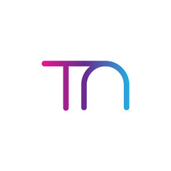 initial letter rounded logo modern, colorful gradient