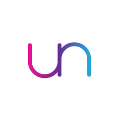 initial letter rounded logo modern, colorful gradient